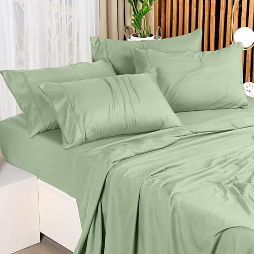 Utopia Bedding Full Sheet Set – 4 Piece Bed Sheets for Full Size Bed, Soft and Breathable Microfiber, Includes 1 Fitted Sheet, 1 Flat Sheet and 2 Pillowcases (Sage) thumbnail 2