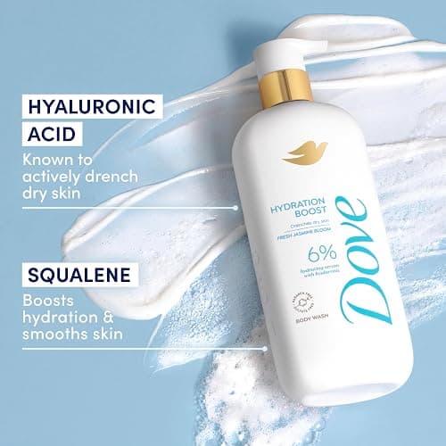 Dove Serum Body Wash Hydration Boost actively drenches dry skin with Hyaluronic Acid Serum 18.5 Fl Oz thumbnail 5