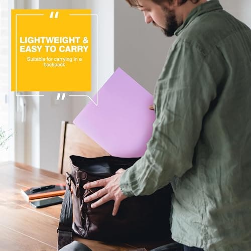 Zzrywuty Plastic Folders with Pockets (6 Pack,Assorted Colors) Durable Heavy Duty File Folders with Business Card Slot,2-Pocket Folder Letter Size,Holds 100 Plus Sheets for School,Office,Business thumbnail 6
