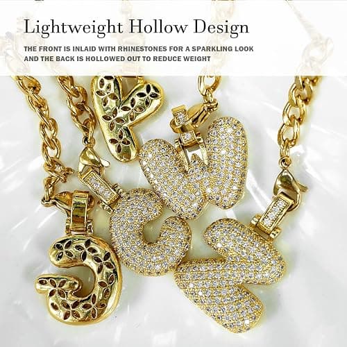 LUHOHI Cup Charms for Stanley Handle- Bubble Letter Charms Accessories for Stanley 40 Oz Tumblers Cute Fat Initial Keychain with Diamond Glitter Jewelry Personalized Water Bottle Decorations L thumbnail 5