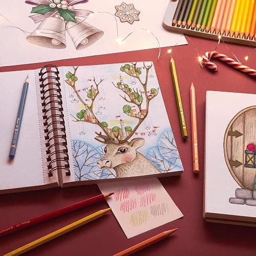 ARTISTIC EYE Premium Colored Pencils | Set of 72, Quality 3.8mm Soft Core Leads, Rich & Vibrant Colors, Blendable, Perfect for Beginner & Advanced Artists thumbnail 2
