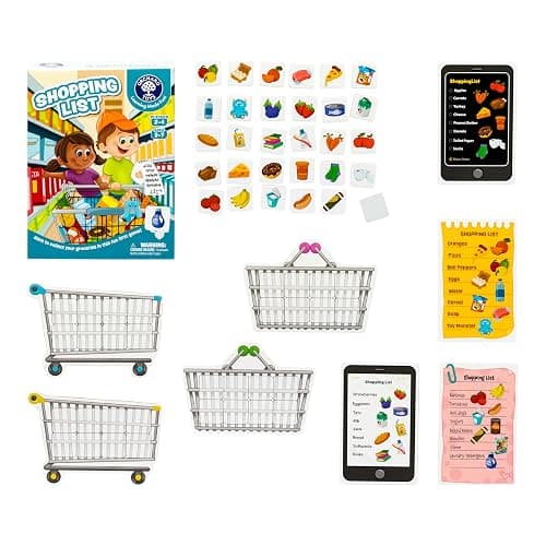 Orchard Toys Shopping List Game - New Art Race to Collect Your Groceries in This Fun Memory Game, Age 3-7, 2-4 Players thumbnail 2