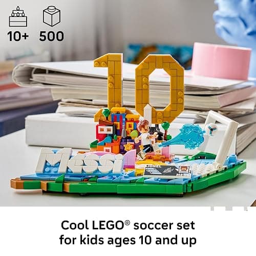 LEGO Editions Lionel Messi – Soccer Highlights - Building Set for Boys & Girls, Ages 10+ - Collectible Soccer Gift with Plaque - Kids Bedroom or Shelf Decor - 43011 thumbnail 2