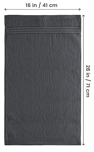 Utopia Towels 6 Piece Premium Hand Towels Set, 16 by 28 inches, 100% Ring Spun Cotton, Lightweight and Highly Absorbent Towels for Bathroom, Travel, Camp, Hotel, and Spa, Grey - 6 Pack - Grey thumbnail 3