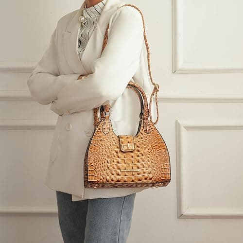 MKF Collection Women Tote Bag, Gradient Rainbow Faux Crocodile-Embossed Vegan Leather Handbag Purse by Mia K thumbnail 3
