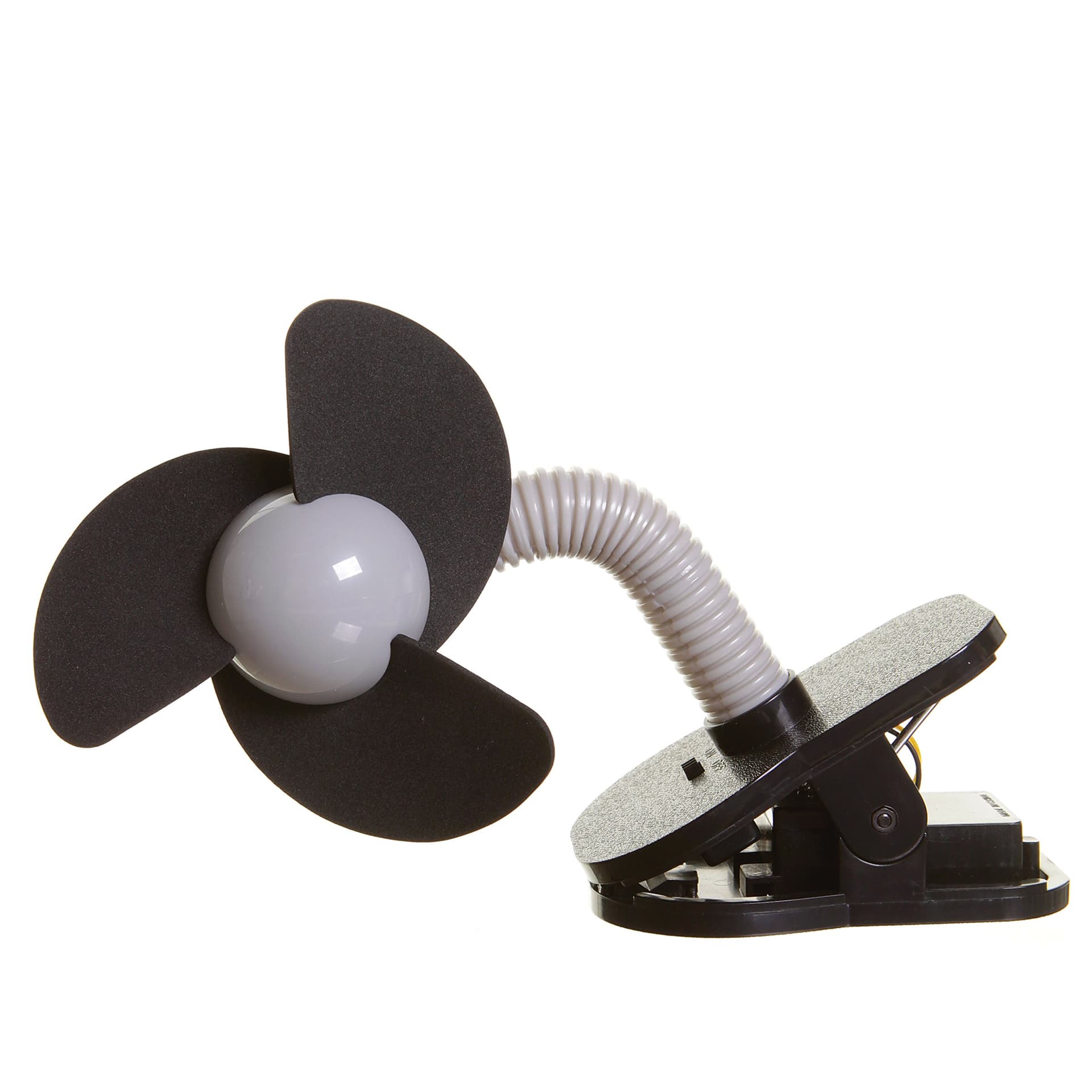 Dreambaby Clip-On Baby Stroller Fan - Portable Handheld Mini Fan with Soft Foam Fins - Ideal for Prams, Strollers, Wheelchairs, Desk & Tables - Black thumbnail 3
