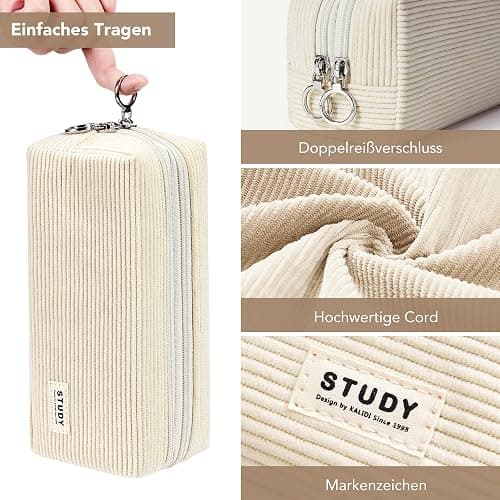 KALIDI Mäppchen Federmäppchen Mädchen Teenager Stiftetasche Stiftemappe Unisex Federtasche Pencil Case Schulmäppchen thumbnail 3