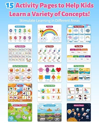 Benresive Montessori Busy Book for Toddlers 3-5, Preschool Learning Activities, Tracing Activity Coloring Books for Kids Ages 3-5, Educational Toys Gifts, Autism Sensory Travel Toys for Toddlers thumbnail 5