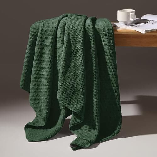REDKISS 6-Piece Bath Towel Set - 2 Washcloths, 2 Hand Towels, 2 Bath Towels | Ultra-Fiber Coral Fleece, Super Absorbent, No Lint & No Fading | Perfect for Bathroom, Spa, Gym | Family -Olive Green thumbnail 5