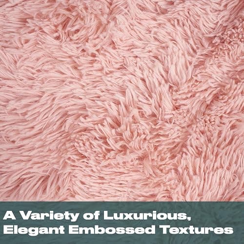 Sienna Blush Pink Rug for Living Room, Super Soft Anti-Slip Small Rugs for Bedroom Modern Fluffy Shaggy Area Rug Thick Pile Non-Shedding Floor Carpet, 80 x 150cm thumbnail 6