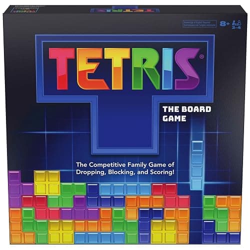 Spin Master Games, Tetris: The Board Game, Play The Classic Puzzle Game Tetris in Real Life, Multiplayer Head-to-Head Puzzle Challenge, 2-4 Players, Stocking Stuffer Gift Ideas for Ages 8 & Up - Image 1