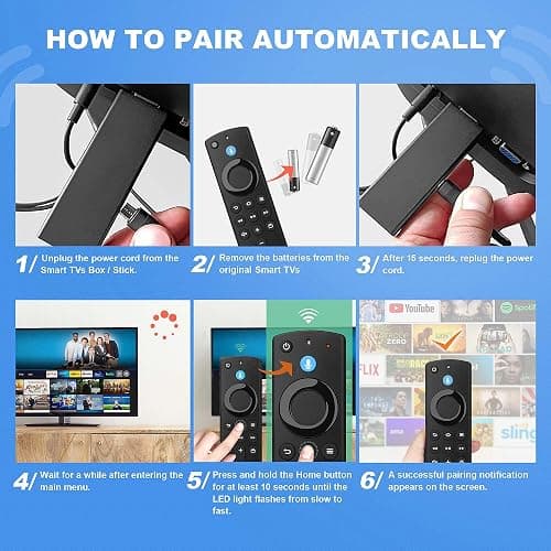 Replacement Voice Remote Control Compatible with Fire TCL Smart TV Lite, Insignia, TVs Cube, Hisense, Pioneer, for TVs Stick (2nd gen/3rd gen/4K Max) with Voice Control thumbnail 5