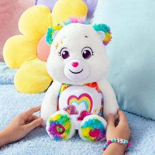 Care Bears 14" True Friend Bear Plushie - Medium Size - Perfect Stuffed Animal Holiday, Birthday Gift, Super Soft and Cuddly – Good for Girls and Boys, Employees, Collectors thumbnail 8