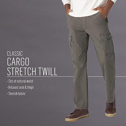 Wrangler Authentics Mens Relaxed Fit Stretch Cargo Pant thumbnail 8