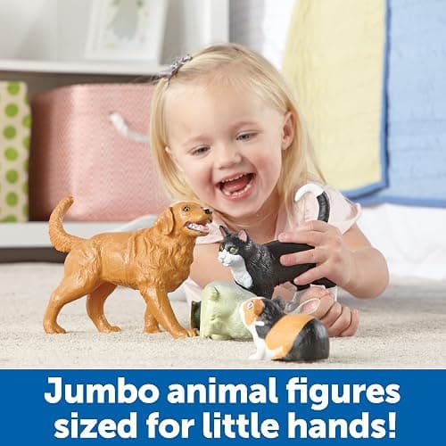 Learning Resources Jumbo Domestic Pets - 6 Pieces, Ages 2+ Preschool Pet Toys, Classroom Desk Pets, Preschool Learning Toys thumbnail 3