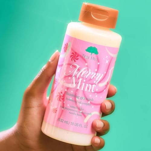 Tree Hut Merry Mint Foaming Gel Wash, Moisturizing & Hydrating Body Wash with Shea Butter, Gently Cleanses for Soft, Fresh & Radiant Skin, Holiday Gift & Stocking Stuffer, 18 fl oz thumbnail 6
