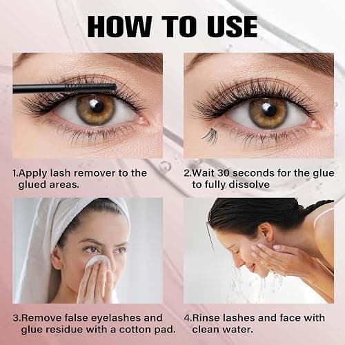 VEYESBEAUTY Cluster Lash Glue Remover 5ML Eyelash Remover for DIY Lash Extensions at home Clear Remover for Self-application Individual Lashes thumbnail 5