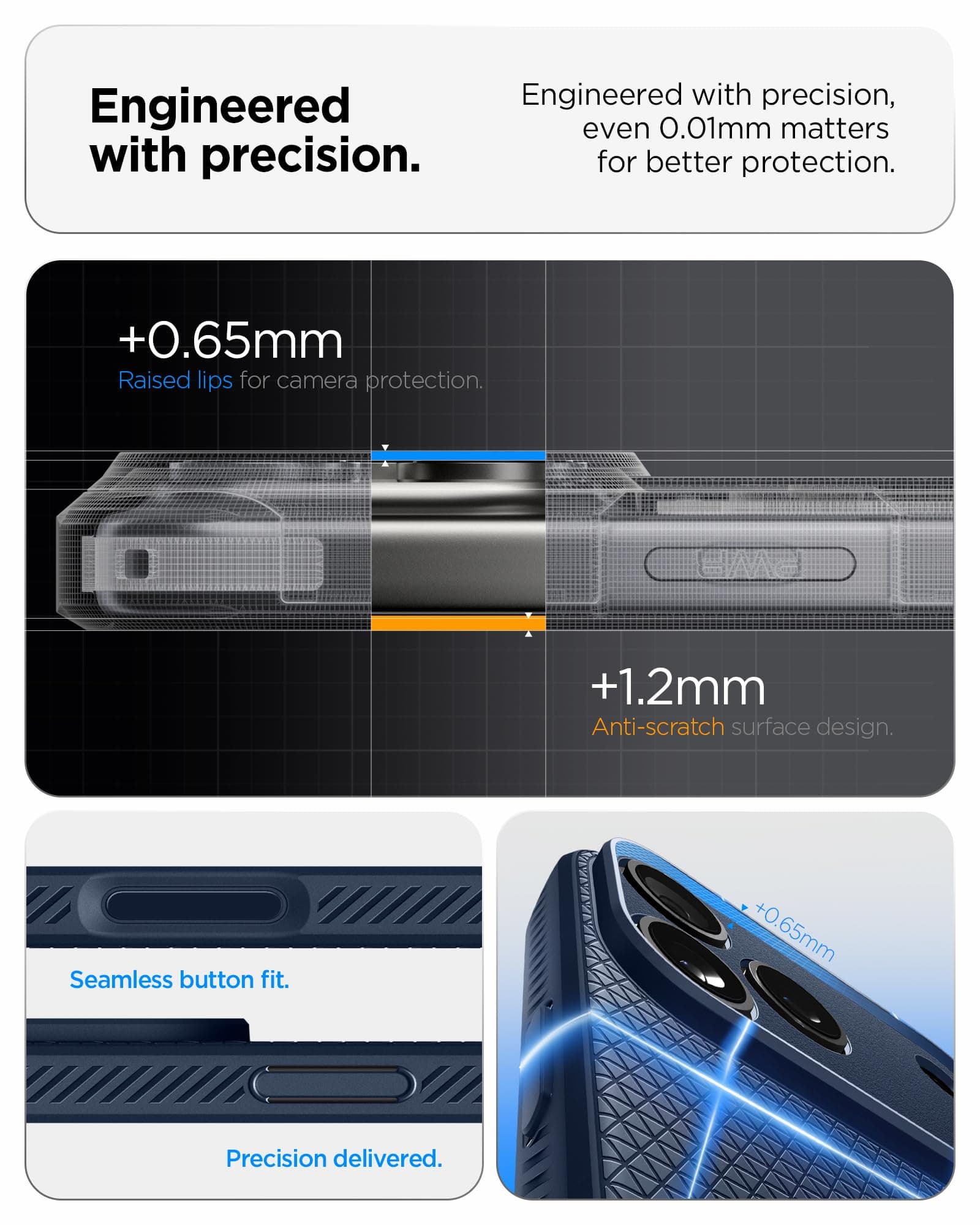 Spigen Funda iPhone 17 Pro MAX, Liquid Air, diseñada para Apple iPhone 17 Pro MAX - Azul Marino thumbnail 5