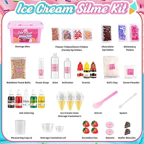 Slime Kit, decked DIY Slime Kit for Girls Age 6-12 Butter Slime Toys for Girls 7-10 Art Crafts for Kids 6-8 Birthday Gifts for Kids Stress Relief Kids Toys Girls thumbnail 3