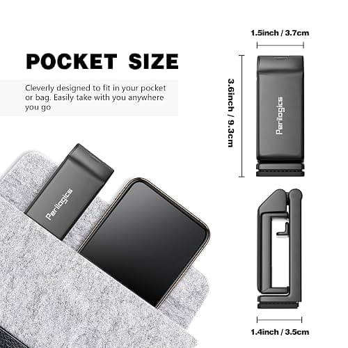 Perilogics Universal in Flight Airplane Phone Holder Mount. Hands Free Viewing with Multi-Directional Dual 360 Degree Rotation. Pocket Size Must Have Airplane Travel Essential Accessory for Flying thumbnail 3