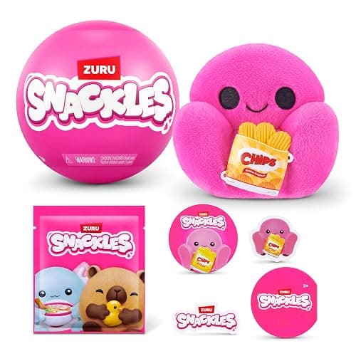 Snackles Core Series 2 5-Inch Snackle Plush by ZURU – Cute Collectible Plush with Snack Brand Accessory, Soft Squeezable Design, and Playful Character Style - Image 1