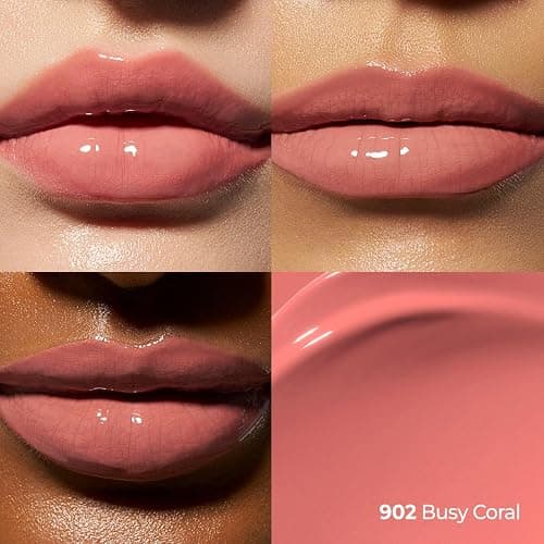 Laka Perfect Twin Lip - Dual-Ended Matte Liquid Lipstick & Clear Gloss | Transfer Proof Color | High Pigmented Lightweight Non-Sticky | Korean Makeup | #902 Busy Coral (Soft Coral Pink), 0.31oz thumbnail 6