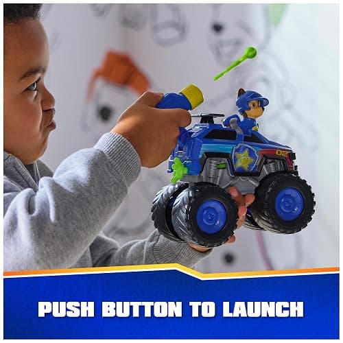 PAW Patrol: Rescue Wheels Chase’s Cruiser, Toy Truck with Projectile Launcher and Collectible Action Figure, Kids Toys for Boys & Girls Ages 3 and up thumbnail 4