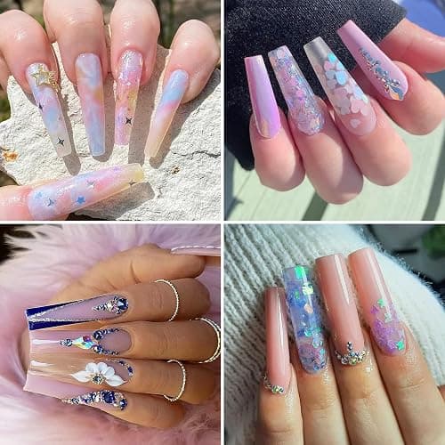 Ranrose 120PCS Extra Long Half Nail Tips,XXL Super Long Half Cover Deep C Curve False Nails 12 Sizes Tapered Square Press on Nails with Box - 120PCS Clear 2XL C Curve Tips thumbnail 6