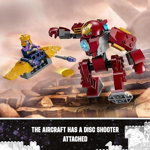 LEGO Marvel Iron Man Hulkbuster vs. Thanos 76263 Building Toy Set with Thanos and Iron Man Figures, Hulkbuster Toy with Posable Mech for Super Hero Battle Action, Fun Marvel Toy for Kids Ages 4 and Up thumbnail 6