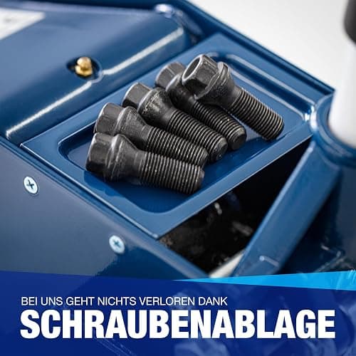 NTG Hydraulischer Wagenheber 3T - TÜV-Zertifiziert 75-505mm für PKW & SUV | Flacher Rangierwagenheber mit Doppelzylinder - extra stabil - 3 Tonnen Tragkraft - inkl. Gummiauflage thumbnail 6