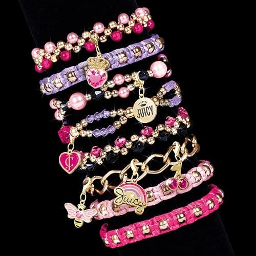 Make It Real Glamour Jewelry Set - Jewelry Box & Friendship Bracelet Kit with Beads, Chains & Charms for Girls & Teens - Ages 8+ thumbnail 5
