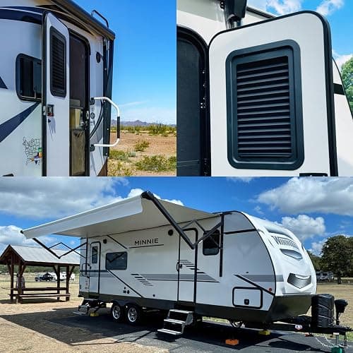 RV Thin Pleated Shade Replacement Compatible with Lippert Prepped Entry Doors/Thin Shade Ready Lippert Entry Door,12” x 21” RV Window Blinds for Camper Travel Trailers thumbnail 6