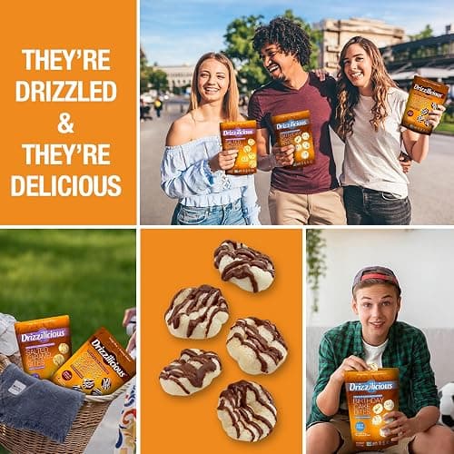 Drizzilicious Mini Rice Cakes S'mores - Rice Crisps, Healthy Snack for Adults and Kids, Flavored Rice Cakes, Vegan, Gluten Free, Allergen Free, Only 90 Calories Per Bag - 0.74 oz (Pack of 10) thumbnail 7
