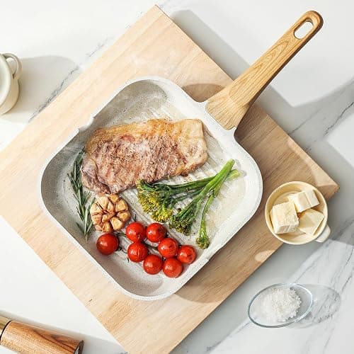 SENSARTE Nonstick Ceramic Cookware Set, 23 PCS Pots and Pans Non Toxic, PFAS & PFOA Free, Non Stick Healthy Kitchen Cooking Set with Stay-Cool Handles, White thumbnail 2