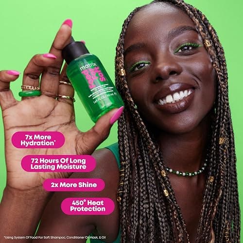 Matrix Multi-Use Hair Oil Serum for All Dry Hair, Hydrating Leave-In Treatment With Avocado Oil, Food for Soft, 50 ml thumbnail 7