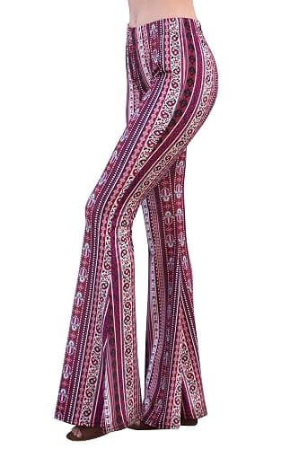 Daisy Del Sol High Waist Comfy Stretch Boho 70s Bell Bottom Fit to Flare Lounge Yoga Pants thumbnail 5
