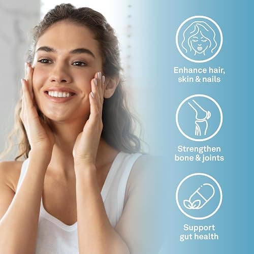 Organika Canadian-Made Enhanced Collagen Powder - for Healthy Hair, Skin, Nails, and Joints. Hydrolyzed Protein Peptides for Better Absorption- Grass-Fed, Non-GMO- Unflavoured- 500g - Unflavoured - 500 g (Pack of 1) thumbnail 4