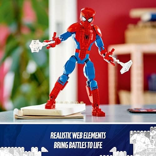 LEGO Marvel Spider-Man Building Toy, Fully Articulated Action Figure, Superhero Movie Set with Web Elements, Gift for Grandchildren, Collectible Model for Boys, Girls and Kids Ages 8 and Up, 76226 thumbnail 2