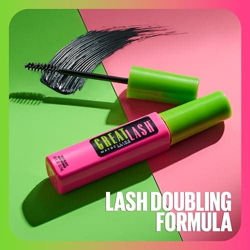 Maybelline Great Lash Washable Mascara Makeup, Volumizing Lash-Doubling Formula That Conditions As It Thickens, Very Black, 2 Count thumbnail 6