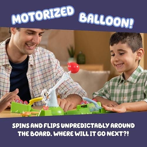 Bluey Keepy Uppy Game, Motorized Toddler Game with Bingo and Chilli Character Paddles, Games for 4+ Year Olds thumbnail 3