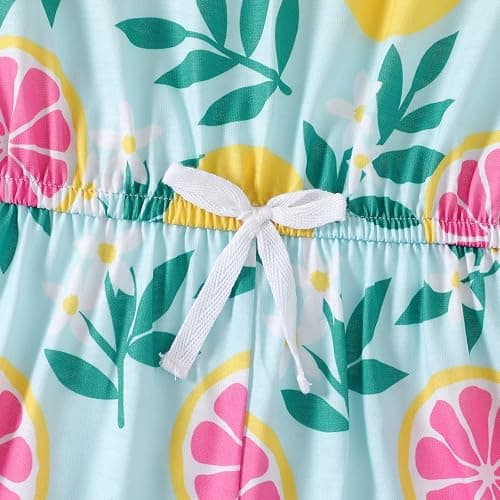 PATPAT Girls Jumpsuit 3 Pieces Floral Rompers Little Girl Elastic Waist Sleeveless One Piece Knit Jumpsuits thumbnail 8