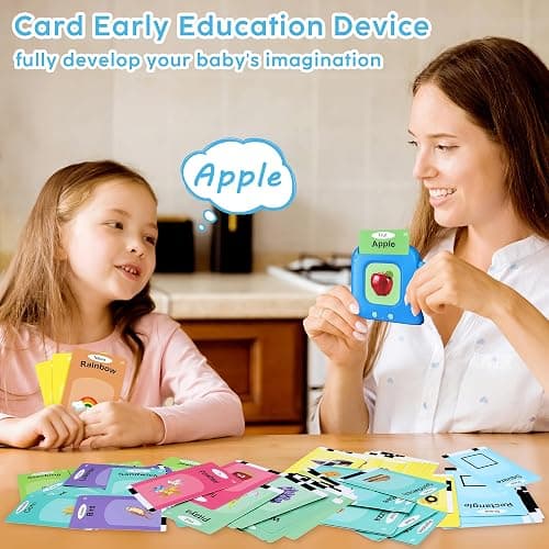 Talking Flash Cards,Kids Toddler Flash Cards with 240 Sight Words,Montessori Toys,Autism Sensory Toys,Speech Therapy,Learning Educational Gifts for Age 1 2 3 4 5 Years Old Boys and Girls thumbnail 7