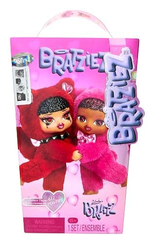 Bratz Bratziez Sweetheartz Plush Blind Box with Charm Clip and Accessory, Collectible Characters - Image 1