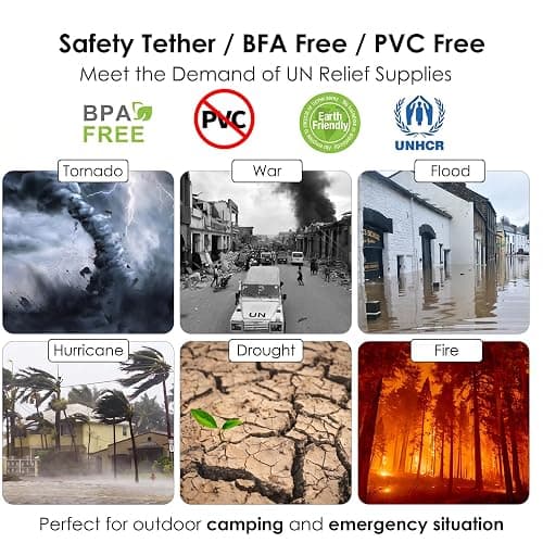 ITRAZ BPA-Free Collapsible Water Container with Spigot, 2-Pack 5.3 Gallon | Foldable Water Storage Jug for Camping, RV Travel, Hiking & Emergency Preparedness for Hurricanes, Tornadoes & Drought thumbnail 7