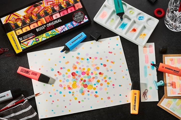 STABILO BOSS ORIGINAL ARTY - Surligneur - Set de bureau x 23 surligneurs Pastel et fluo - Gamme ARTY thumbnail 2