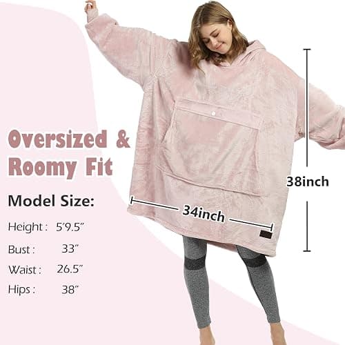 Catalonia Oversized Blanket Hoodie Sweatshirt, Fleece Pullover with Large Front Pocket, for Adults Men Women thumbnail 6