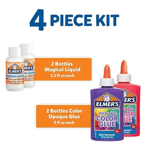 Elmer's Color Slime Kit, 2-Count + 2-Activator, Pink/Purple thumbnail 3