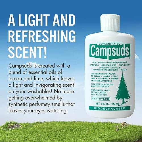 Sierra Dawn Classic Campsuds Biodegradable Camping Soap - The Original Camp Dish Soap, Shampoo, Body Wash - Wilderness Wash for Backpacking & Travel, 4 Fl Oz thumbnail 3