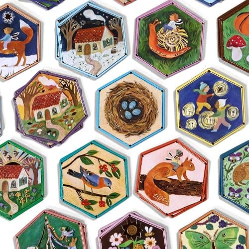 eeBoo: Memory & Matching Game - Cottage Fairies - 20 Hexagon-Shaped Matching Pairs, Nature Themed Concentration Tile Game, Kids Ages 3+, 1-4 Players thumbnail 7
