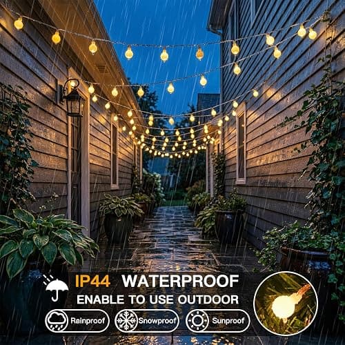 suddus String Lights for Bedroom, 33ft 100 Led Connectable Globe String Lights Indoor, Hanging Fairy Lights Plug in with Remote for Classroom, Room, Dorm, Outdoor, Christmas Tree Decor, Warm White thumbnail 9